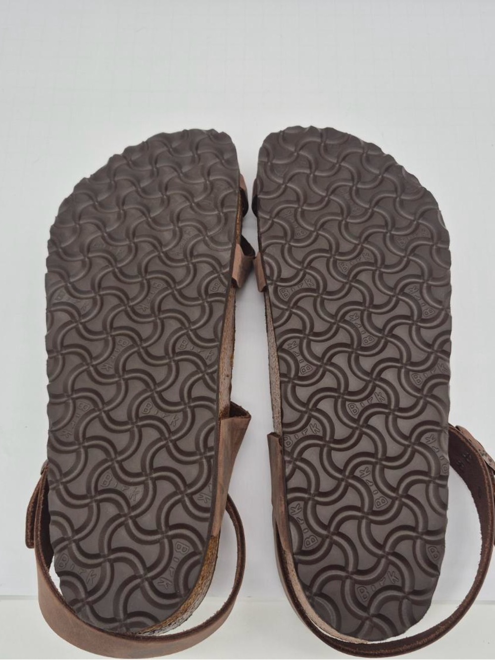 Birkenstock 42 - YARA Sandals Habana Brown 100% Oiled Leather Ankle Strap NWT - Picture 6 of 9